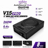Awave V15PRO 8inch Powered Under Seat Active Subwoofer