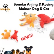 Mainan Boneka Anjing &amp; Kucing - PET Toy Cat and Dog Hewan Lucu dan