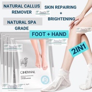 Natural Foot Hand Leg Feet Peeling exfoliating Dead Skin Callus Remover Scrubber Mask Care Cream ped