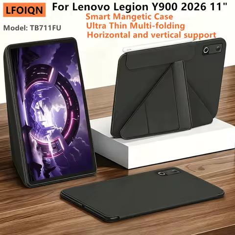 LFOIQN For Lenovo Legion Y900 11 Case Ultra Thin Multi-folding Magnetic Case for LEGION Y900 11" TB7