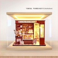 Suitable For Ruolai Bear Restaurant Bar Coffee Shop DIY Hut Art House Miniature Model Dustproof Acry