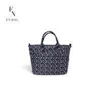 FN NYLON BAG : กระเป๋าผ้าไนล่อน ทอแน่น พิมพ์ลาย FN / Hand bag / 1307-21-036