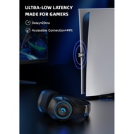 Wireless Gaming Headset for PS5, 2.4GHz Gaming Headphones Wireless with Noise Canceling Microphone f