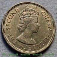 香港 早期硬幣 女王大一豪1960年左右20MM 舊品隨機 錢幣銅幣#錢幣#硬幣# 贰拾壹號币社