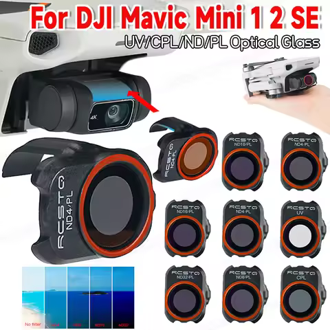 New DJI Mini 2 Camera Lens Filter for DJI Mavic MINI 1/2/SE Drone Filter Set UV/CPL/4ND PL/8 ND PL/1