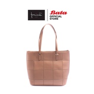 Bata บาจา ยี่ห้อ Prive กระเป๋าสะพายไหล่ กระเป๋าทรง Tote Bag หนังเทียม ใส่เอกสารได้ สำหรับผู้หญิง รุ่