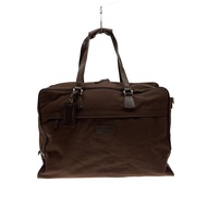 agnes b VOYAGE Boston Bag Canvas BRW Slight signs of use shoulder strap missing Direct from Japan Se