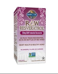 [美國直送]Garden of Life, RAW 白藜蘆醇保健品