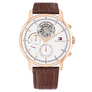Tommy Hilfiger Stewart Brown Leather Strap Analog Watch TH-1710606
