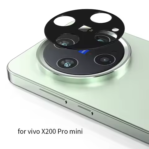 Aluminum Metal Rear Camera Lens Glass for vivo X200 Pro mini Lens Screen Protector Full Cover Glass 