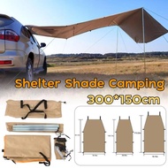 PL-รถ Shelter Shade Camping ด้านข้างด้านบนหลังคารถเต็นท์กันสาดกันน้ำ UV แบบพกพาเต็นท์แคมปิ้งรถยนต์หล