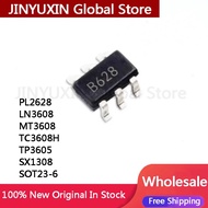 5Pcs PL2628 LN3608 MT3608 TC3608H TP3605 SX1308 B628 SOT23-6 New IC Chip Wholesale