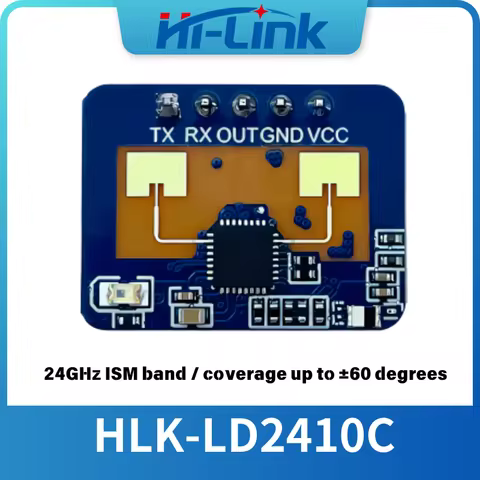 Hi-Link New Small Size HLK-LD2410C 5V 79mA High Sensitivity 24GHz Human Presence Status Sensor Radar