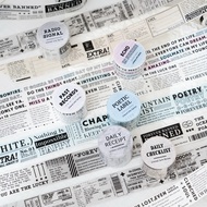 (8CC) washi tape word news berita quote poem journaling washi tape set