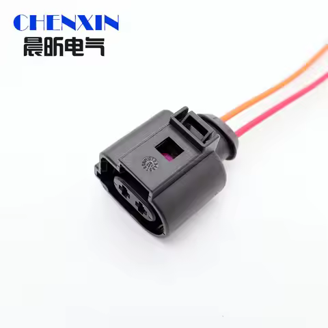 For Passat B6 B7 CC Tiguan A4 Q3 Q5 2 Pin auto waterproof sensor Rear Brake Caliper Motor Harness Co