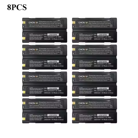 8PCS 2004050017 XB-2 Battery 3400mAh 7.4V For CHCNAV RTK GPS X/M/T/i Series Instruments X5/9/10/90/9