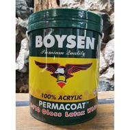 Gloss Latex #710 White 4L Boysen Permacoat Acrylic Paint 4 Liter 1 Gallon