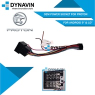 Dynavin Car Stereo Power Harness Socket Proton For Android Player 9"/10