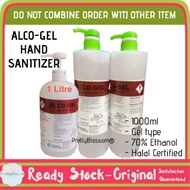 HAND SANITIZER READY STOCK ALCO-GEL HALAL CERTIFIED 70% ALCOHOL/ETHANOL
