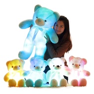 2023 New 1pc Big Light Up LED Teddy Bear Plush Toy Colorful Stuffed Animals Glowing Luminous Bears D