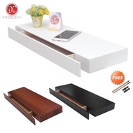 Dections Floating Drawer Wall Shelf/Minimalist Wooden Drawer Shelf 60x20cm