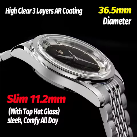 Watchdives Arctic Classic WD1954 36Mm Quartz Watch Man VH31 K1 Sapphire Mirror AR Coating Luminous 1