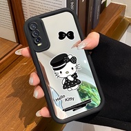 Hp Casing VIVO Y20 Y20s Y20i Y20T Y12s Y12a Y30G Y11s Case Casing a noble little cat listening to si