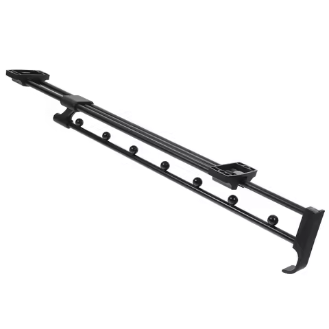 Adjustable Pull Out Closet Rod Damping Design Clothes Rail Hanger Bar for Heavy Clothing Support Clo