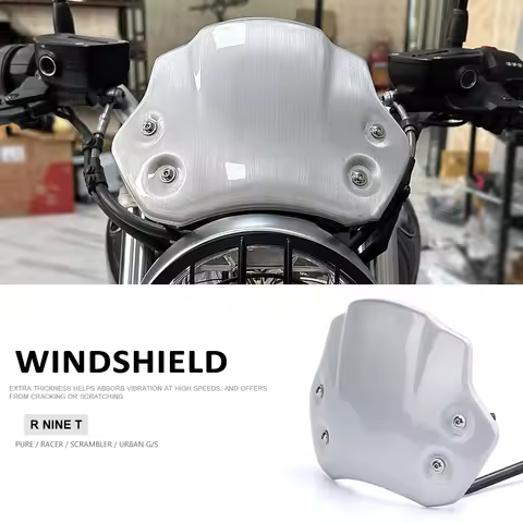 New Aluminum Windshield Wind Deflector Motorcycle For BMW RNINET Racer RnineT Pure R NINE T Scramble