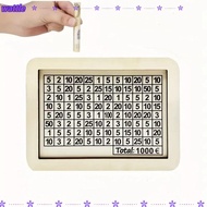 WATTLE Piggy Bank, Handmade Reusable Money Box, Home Use Wooden with Saving Money Goals Counter Coin