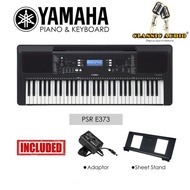 ✅YAMAHA Keyboard PSR-E373  DIGITAL KEYBOARD W/ ORIGINAL YAMAHA POWER SUPPLY ADAPTOR - (2-Year-OFFICI