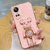 เคส OPPO Reno 10 11 11F 5G เคส OPPO Reno 11 10 Pro 5G เคส OPPO Reno 10 Pro + เคสกรณีพร้อมขาตั้งโทรศัพท์กันกระแทก