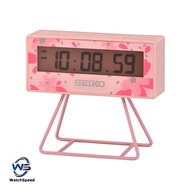 Seiko QHL082PN Sakura Digital Pink Sports Timer Clock QHL082P