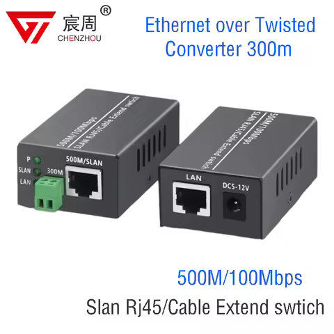 Ethernet over Twisted Pair Extender Media Converter 300m ,Ethernet Over RJ45 Cat5/6 Network Cable 50