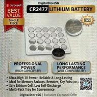 [SG Seller] Brand New Panasonic CR2477 CR2477X 3V Lithium Coin Button Battery Batteries Yesoul