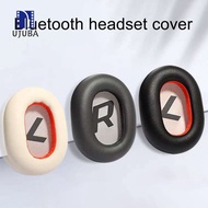 UJ.Z 1 Pair High Elasticity Soft Faux Leather Ear Pads Earcaps Headset Earmuffs Protective Cushion f