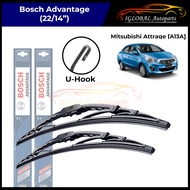 Mitsubishi Attrage [A13A] Bosch Advantage Windshield Wiper Set (22/14'') Bosch Wiper