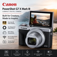 Canon PowerShot G7 X Mark III Compact Digital Camera 4K Vlogging Camera
