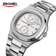 Jam Tangan Pria Analog SKMEI 2423 Water Resist Stainless Steel Original