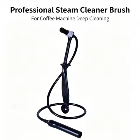 For Coffee Baristas Tea Heat-Resistant Food-Grade Coffee Machine Steam Brush PP Handle