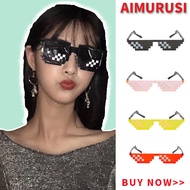 (Ready Stock) Spoof Polygonal Thug Life Sunglasses Mosaic Pixel shades Party Show