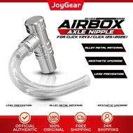 MOKOTO CLICK V2/V3/V4 (2026) AXLE AIR NIPPLE / CVT NIPPLE ALLOY SILVER FOR CLICK V2 V3 V4 Mio