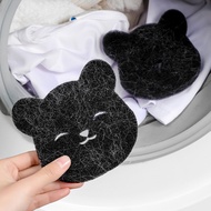 ที่กำจัดขนซักผ้ารูปทรงหมี1/4/5ชิ้นใช้ซ้ำได้เครื่องซักผ้าที่กำจัดขนปนเปื้อน