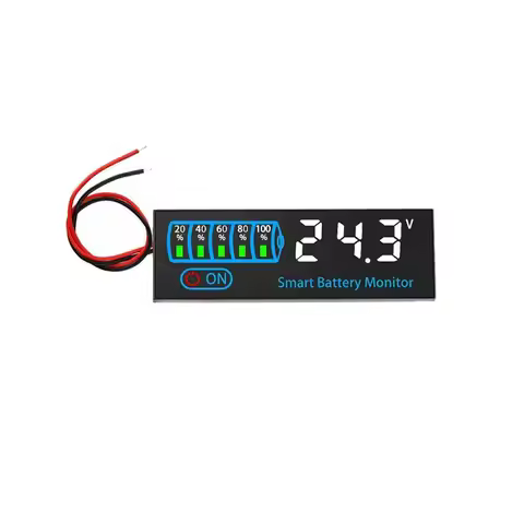 A84X-18650 Li- Lipo Lithium Test 7-55V Acid Battery Level Indicator Tester LED Display Meter Module 