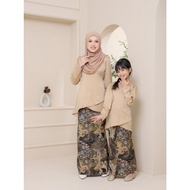 SET IBU DAN ANAK KURUNG AULIA | KURUNG MODEN BY BUTIK RAISHA (NUDE)