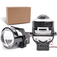 3 "car LED double lens laser headlights super bright near and far integrated headlights modified hea