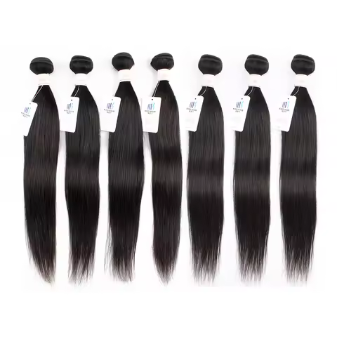 60gram Natural Black Human Hair Bundles 1pc/ 3pcs/ 5pcs/ 7pcs Per Lot 12-22Inch Remy Indian Hair Dou