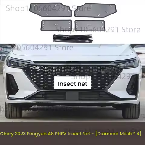 Custom For Chery Fulwin T9 A8 T6 T10 Radiator Insect Net Front Grille Anti Catkin Dustproof Car Modi