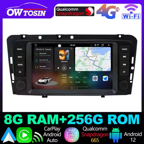 UIS7870 Android 13 12G+256G Car Radio Video Player GPS Navigation Stereo For Volvo S60 XC70 V70 2004