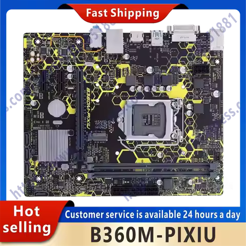 Used B360M-PIXIU motherboard B360 chipset LGA 1151 2 × DDR4 32GB PCIE 3.0 1 × M. 2 miniature ATX